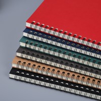 Carnet à spirale A5 en gros, personnalisé, pages épaisses recto-verso, impression UV, 50 feuilles, bloc-notes professionnel pour la pratique et le travail