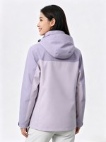 Veste d'hiver 3 en 1 pour homme et femme, à capuche, imperméable, coupe-vent, chaude, avec fermeture éclair, pour la randonnée, les voyages, les trajets quotidiens