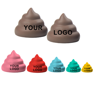 Logotipo personalizado Squeeze Poo en forma de bola de estrés Pu espuma <span class=keywords><strong>caca</strong></span> bola Antiestrés con logotipo personalizado juguete blando - Product Image 3