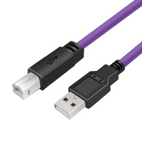 Cable de datos USB a Square Print 2.0, macho a macho, de alta flexibilidad, para cadena de arrastre, cable de extensión para cámara industrial con bloqueo