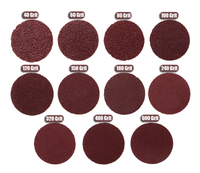 6 "150mm rond crochet et boucle papier de verre abrasif papier abrasif disque de ponçage pour carrosserie automobile cloison sèche ponçage polissage