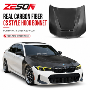 Capot en fibre de carbone style CS pour BMW Série 3 G20 G21 Touring 320i 330i M340i 2019+ Pre-LCI M Sport - Product Image 1