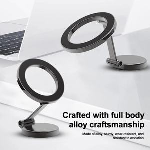 Support de téléphone magnétique universel pour voiture, rotation à 360 degrés, pliable, tableau de bord, support de téléphone portable, support de téléphone automobile - Product Image 5