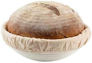 Cesta redonda de mimbre <span class=keywords><strong>para</strong></span> <span class=keywords><strong>pan</strong></span> artesanal, cesta de prueba con forro de lino de tela, venta al por mayor - Product Image 4