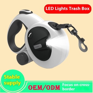 Correa de Tracción Retráctil Acolchada para Perros, Nueva, Sólida, de ABS/TPR, con Cuerda de Nailon y Acero Inoxidable, Cinta Reflectante, Estilo Clásico - Product Image 2