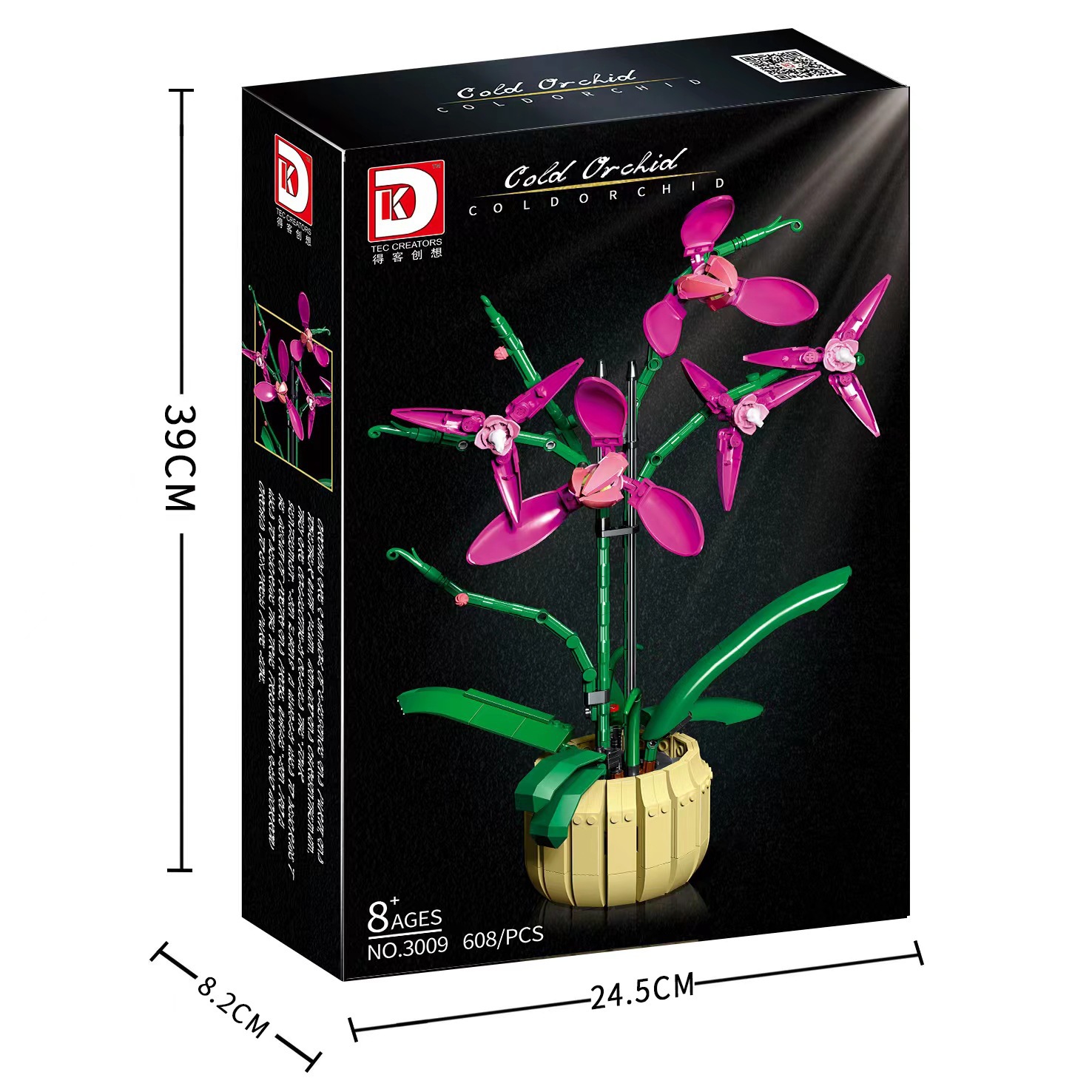 Orchid Flowers Potted Bouquet - DIY Succulent Building Blocks