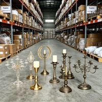 Support de bougie en métal sans flamme, fait main et écologique, pour la décoration intérieure, mariages, Noël, Pâques, anniversaires