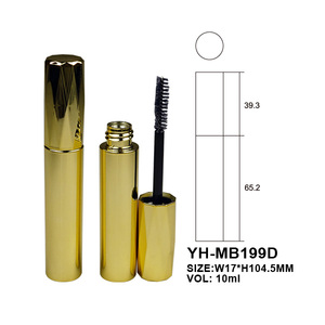 Tube de mascara vide 10 ml à bouchon diamant à vis, en ABS/PETG, pour emballage cosmétique de maquillage, vente directe usine - Product Image 2