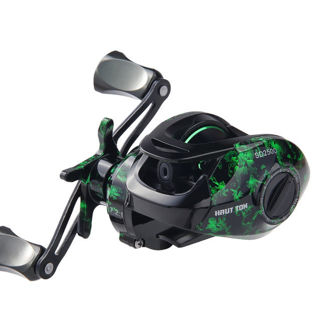 HAUT TON Fishing Tackle SD Anti-Explosive Metal Fly Fishing Reel 7.2 1 Gear Ratio 220g Right-Hand Ocean Beach Fishing Wheel