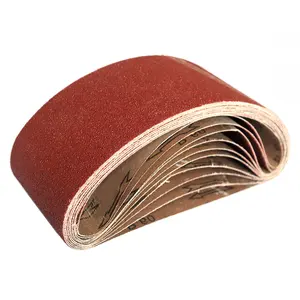 4x24 Inch Aluminum Oxide Sanding Belt 40-1000 Grit 610x100mm Portable Belt Sander Sanding Belt For Wood Soft Metal Polishing