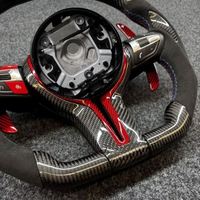 Volant de voiture en fibre de carbone et daim avec LED pour BMW F20 F30 F32 F31 F36 F11 E70 E90 E71 M3 X3 X4 X5 X6 E92 E60