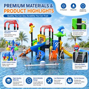 Structure de jeu <span class=keywords><strong>aquatique</strong></span> commerciale pour enfants, toboggan de <span class=keywords><strong>parc</strong></span> <span class=keywords><strong>aquatique</strong></span> extérieur, équipement de jeux aquatiques pour piscine - Product Image 4