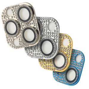 <span class=keywords><strong>Protector</strong></span> de lente de cámara de cristal templado, para <span class=keywords><strong>iPhone</strong></span> con diamantes, Vidrio templado - Product Image 4