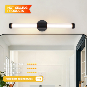 ไฟติดผนังกระจก LED โมเดิร์น คุณภาพสูง ดีไซน์ร่วมสมัย โครงเหล็ก กันน้ำ IP44 สำหรับตกแต่งห้องน้ำ ได้รับการรับรองมาตรฐาน CE - Product Image 5