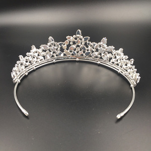 Hermosas <span class=keywords><strong>Coronas</strong></span> y Tiaras <span class=keywords><strong>de</strong></span> Flores para Novia con Circonita Cúbica, Corona <span class=keywords><strong>de</strong></span> Princesa <span class=keywords><strong>de</strong></span> Cobre para Bodas, Joyería al por Mayor BC3354 - Product Image 5