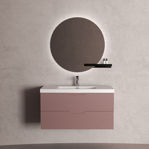 Tocador de baño flotante minimalista moderno más vendido Juego de tocador de fregadero de 900mm para el hogar para el baño Hotel Villa o apartamento - Product Image 6