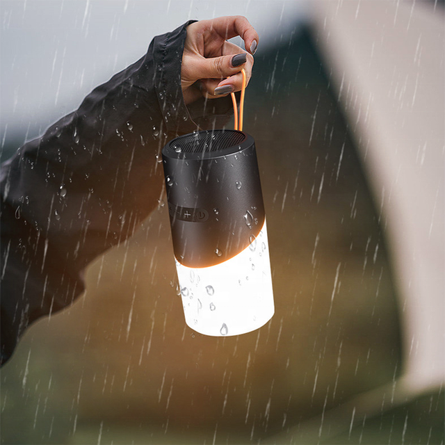 Cylinder Shape Sport Outdoor Bluetooth Speakers Waterproof Colorful Led Light Wireless Speakers Dustproof Speakers