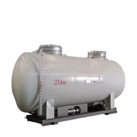 Tanque de Almacenamiento de Gas LPG Horizontal Sobre el Suelo, Estándar ASME, con Soporte, para Almacenamiento de Amoníaco - para Zambia y Nigeria