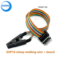 Carpeta de prueba SOP8 Clip BIOS de ocho pines Cuerpo ancho y estrecho Abrazadera universal de 8 pines Abrazadera adaptativa Quemar el soporte de chip