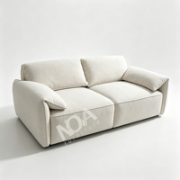 Modulares Sektional-Stoffsofa Modernes Minimalistisches Breitsitziges Cloud-Sofa Verschleißfestes Gepolstertes Wohnzimmersofa