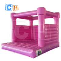 Château gonflable en vinyle PVC de couleurs personnalisées bon marché Location d'événements pour enfants Maison blanche de rebond pour les fêtes et le parc de trampolines