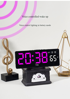 Neuer digitaler LED-Bildschirm Wecker USB-Strom batterie Elektrische Uhr mit Kalender temperatur Luft feuchtigkeit Desktop-Tisch uhr