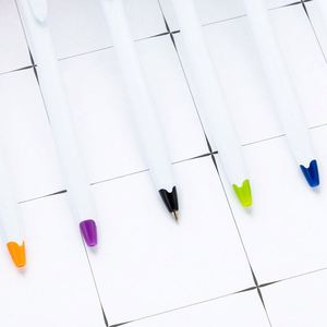 Custom Logo 1.0Mm Plastic Press Novelty Cartoon Cowboy Head Top <b>White</b> Ballpoint <b>Pen</b> - Product Image 4