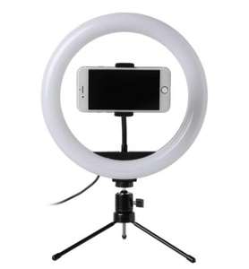 Anneau lumineux LED pour photographie de 10 pouces, 26 cm, lampe annulaire pour téléphone portable à intensité variable avec trépied pour maquillage, vidéo, <span class=keywords><strong>studio</strong></span> en direct - Product Image 3