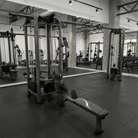 Máquina de Gimnasio Comercial de 5 Estaciones, Multigimnasio con Cable Cruzado, Tubo de Acero Desnudo de 3mm, Alta Resistencia para Distribuidores de Fitness, Se Busca Distribuidor, CE