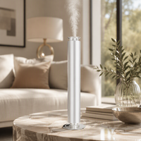 Diffuseur de parfum d'intérieur de luxe avec contrôle par application, en métal, batterie rechargeable Type-C, conception biphasée, éclairage LED, pour la maison