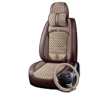 Ensemble complet de 10 coussins de voiture universels en polyester de luxe de haute qualité et bon marché Tonghui-03 toutes saisons - Product Image 1