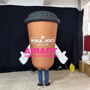Ballon gonflable de tasse de <span class=keywords><strong>café</strong></span> imprimé par logo, marionnette gonflable de tasse de boîte de boisson pour le décor publicitaire - Product Image 2