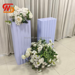ชุดขาตั้งเค้กโลหะสีเขียวและสีม่วงดีไซน์ทันสมัยสำหรับตกแต่งงานแต่งงาน - Product Image 2