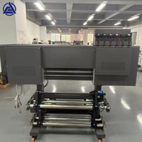Impresora UV DTF de rollo de 60 cm con 3 cabezales de impresión I1600 I3200, impresora de pegatinas de película de transferencia UV de buen rendimiento con efecto de textura 3D