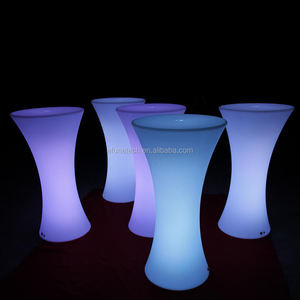 Remote Control Battery Operated Rechargeable Rgb Color Changing Led Highboy <strong>Poseur</strong> <strong>Table</strong> - Product Image 3