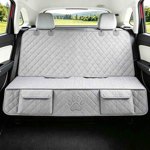 Housse de siège de voiture pour chien pour siège arrière, protection imperméable pour siège arrière, housse antidérapante pour siège arrière pour animaux de compagnie, taille universelle adaptée aux voitures et aux camions - Product Image 3