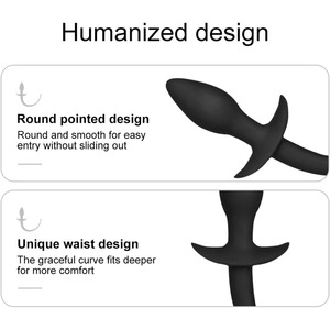 Plug Anale in Silicone a Forma di Ago dal Design Speciale, Giocattolo Anale a Coda di Cane per Stimolazione Prostatica Maschile, Impermeabile, per Adulti - Product Image 3