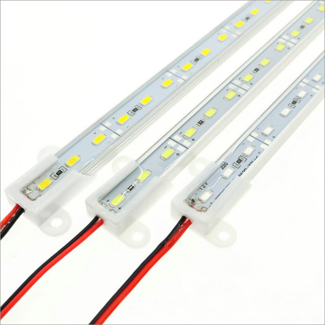 12v 24v Smd 5050 5730 Aluminum Led Rigid bar White Led Rigid Strip Light for Cabinet Jewelry Store Decoration