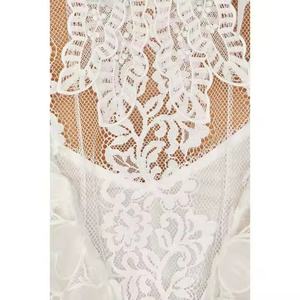 Vestido Casual de Otoño al por Mayor, de Alta Calidad, Manga Larga, con Encaje Floral, Lino y Algodón, Vestido Blanco Modesto - Product Image 4