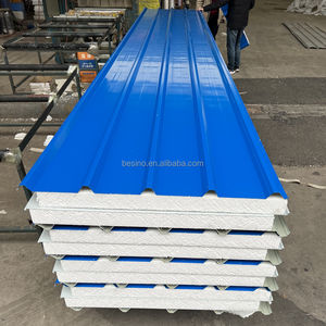 Panel de Techo Sándwich Aislado de EPS de Alta Densidad, Panel de Techo Sándwich a <span class=keywords><strong>Precio</strong></span> Económico, Panel Sándwich Aislado Ignífugo para Casa - Product Image 4