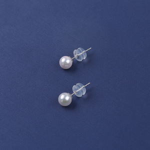Boucles d'oreilles clous pour femme en argent plaqué or de qualité AAA avec <span class=keywords><strong>perle</strong></span> Akoya de mer du Sud - Product Image 3