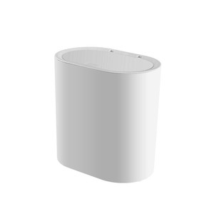 Poubelle de cuisine et salle de bain élégante à couvercle rabattable pour dropshipping Shopify, idéale pour les espaces étroits, bureau et toilettes - Product Image 1