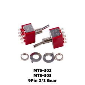 Interruptor de Palanca Rojo MTS-102/103/202 |   Interruptor Basculante de 2/3 Posiciones SPDT/DPDT/3PDT de 3/6/9/12 Pines Encendido/Apagado - Product Image 4
