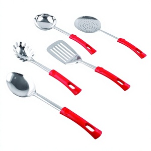 Juego de herramientas de cocina de 7 piezas Premium, herramientas de cocina modernas de acero inoxidable con mango de plástico de fácil agarre para uso diario - Product Image 1