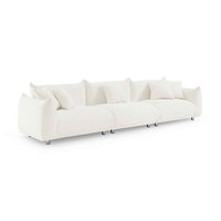 Canapé-lit pliable moderne de style nordique Wabi-sabi en tissu bouclé personnalisé pour salon et appartement
