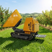 KC1200 Rotierender Mini-Raupenkipper 1200kg Hydraulischer Drehkipper CE-Zertifiziert für Landwirtschaft und Bau
