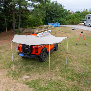 Auvent de Voiture Pliant Rétractable en Aluminium <span class=keywords><strong>pour</strong></span> Fourgonnette et Pick-up, Tente <span class=keywords><strong>d</strong></span>'Extension Latérale, Abri Solaire Extérieur en PVC - Product Image 5