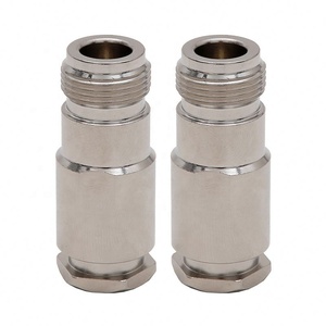 <span class=keywords><strong>Connecteur</strong></span> RF femelle N type en laiton 50 ohms, droit, à <span class=keywords><strong>pince</strong></span>, pour câble coaxial 7D-FB, vente en gros, directement de l'usine - Product Image 1