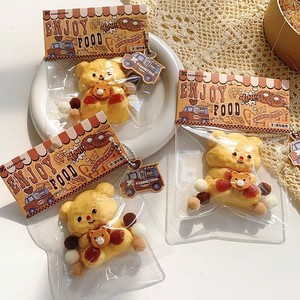 <b>Cute</b> Butter <b>Bear</b> Squishy Toy Soft Squeeze Kawaii <b>Bear</b> Stress Relief Toy with Ball Chain TPE Material 5 to 7 Years for Wholesale - Product Image 4