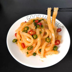 Collations végétaliennes hypocaloriques, adaptées au régime cétogène, sans gluten, tranches de tripe de konjac instantanées pour la restauration en gros - Product Image 2
